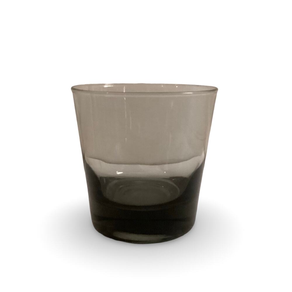 Vintage Smokey Black Drink Glass